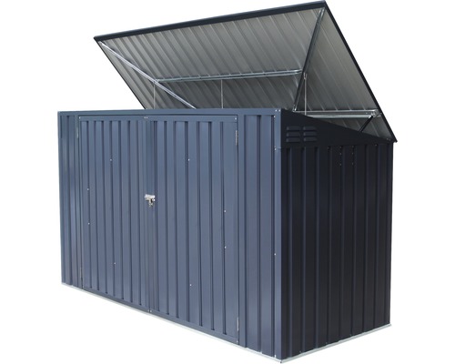 Kovový box na náradie s otvoreným vekom