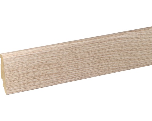 Soklová lišta Skandor dub Imperial FU60L 19x58x2400 mm Podlahová lišta s drevenou štruktúrou