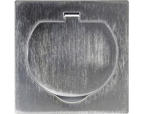 Podlahová krabica z kovu so sklopným vekom