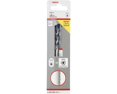 Vrták do kameňa Bosch CYL-5, priemer 8 mm