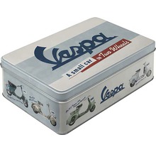 Kovová dóza s dizajnom Vespa