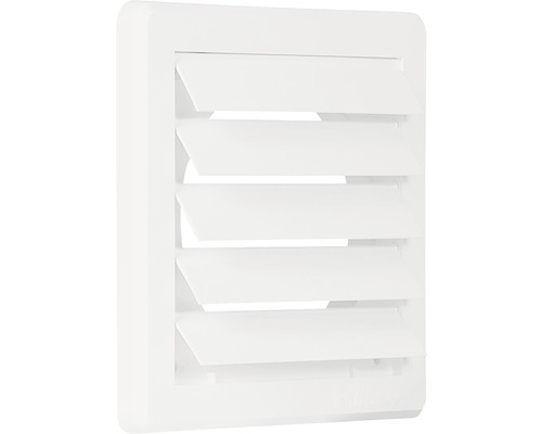 Štvorcová plastová vetracia mriežka s lamelami