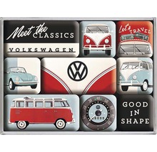 Magnetka Volkswagen s klasickými motívmi automobilov