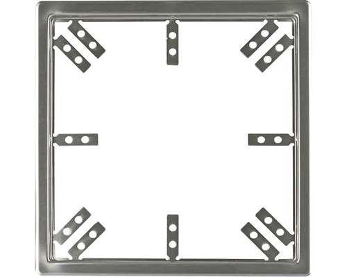 Štvorcový kovový rám pre podlahový odtok