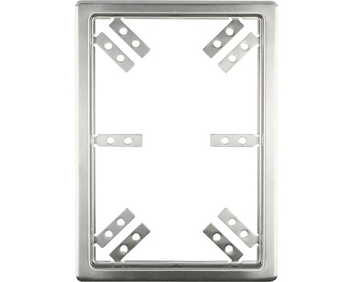 Vstavaný rám z nehrdzavejúcej ocele s montážnymi otvormi pre varnú dosku