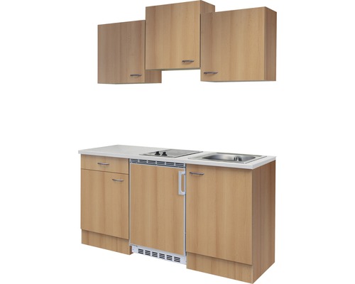 Kuchynská linka s drezom, varnou doskou a hornými skrinkami