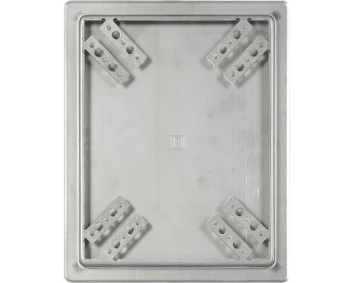 Obdĺžniková zapustená krabica s upevňovacími prvkami
