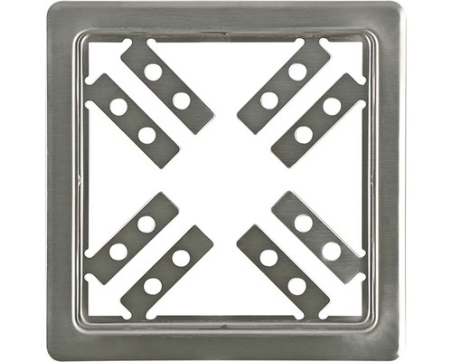 Štvorcová kovová odtoková mriežka