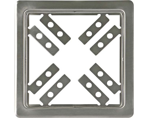 Štvorcový podlahový odtok z kovu