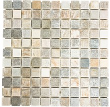 Mozaika z prírodného kameňa XQM 10XS béžová/sivá 30,5 x 32,5 cm-thumb-0