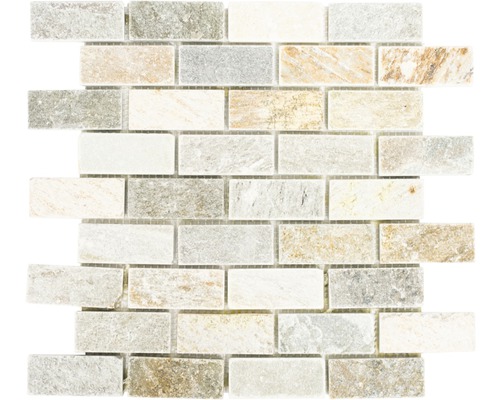 Mozaika z prírodného kameňa XQM 13IL béžová/sivá 30,5 x 30,5 cm