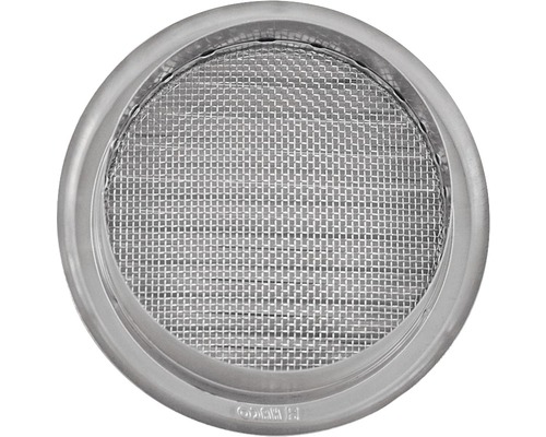 Kruhový nerezový priechod stenou so sieťkou proti hmyzu