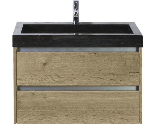 Kúpeľňová zostava Sanox Dante dub prírodný s umývadlom z prírodného kameňa 81x58x45,5 cm Kúpeľňová zostava Sanox Dante dub prírodný s umývadlom z prírodného kameňa 81x58x45,5 cm