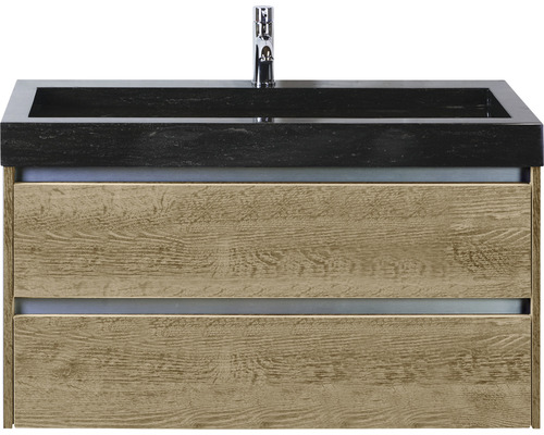 Kúpeľňová zostava Sanox Dante dub prírodný s umývadlom z prírodného kameňa 101x58x45,5 cm Kúpeľňová zostava Sanox Dante dub prírodný s umývadlom z prírodného kameňa 101x58x45,5 cm