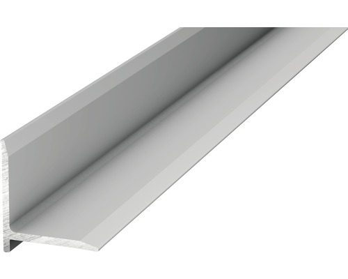 Ukončovací profil nástenný 13,1x13,1x1000 mm strieborný Uholník z kovu
