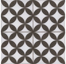 Dekoratívna podlahová dlaždica s kruhovým ornamentom