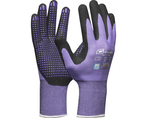 Pracovné rukavice Gebol Multi Flex Lady veľkosť 6, fialové Pracovné rukavice Gebol Multi Flex