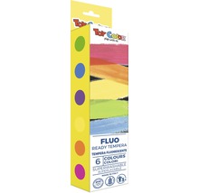 Balenie fluorescenčných temperových farieb so šiestimi farbami od Toy Color