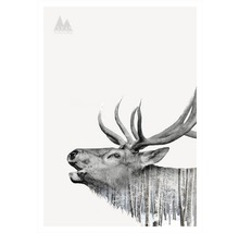 Obraz Decopanel Clean Nature Deer 50x70 cm-thumb-0