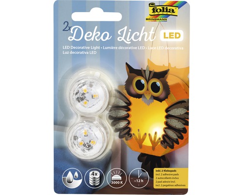 LED dekoratívne svetlo 2 ks + 2 samolepiace podložky