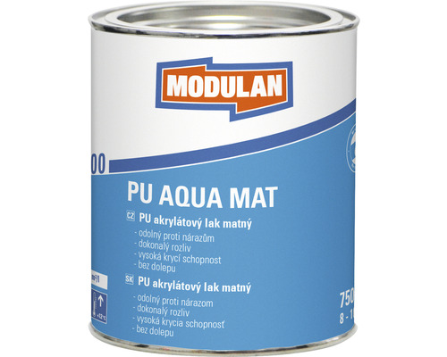 PU akrylátový lak matný Modulan PU Aqua Mat RAL7016 Antracitová sivá 750 ml