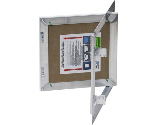 Hliníkové revízne dvierka s otvorenými dvierkami