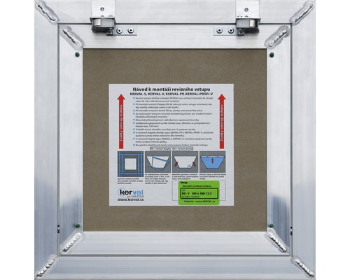 Revízny uzáver s montážnym návodom značky Kerval
