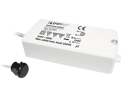 Pohybový senzor Panlux SL5001 bezdotykový vypínač IP20 220V biely