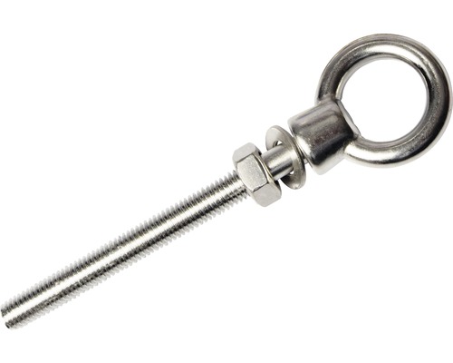 Skrutka s okom so závitom, maticou a podložkou