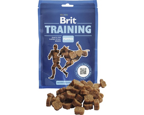 Maškrta pre psov Brit Training Snack Puppies 100 g Brit Training maškrty pre šteňatá v modrom balení