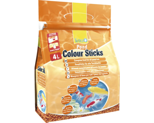 Krmivo pre jazierkové ryby Tetra Pond Colour Sticks 4 l Tetra Pond Colour Sticks krmivo pre jazierkové ryby, 4-litrové balenie