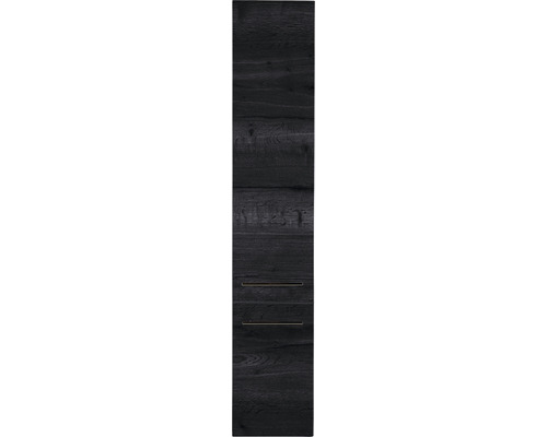 Kúpeľňová skrinka vysoká Sanox Straight dub čierny 35 x 160 x 35 cm