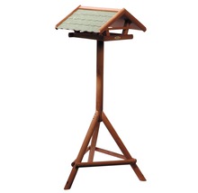 Drevený vtáčí domček so stojanom do záhrady