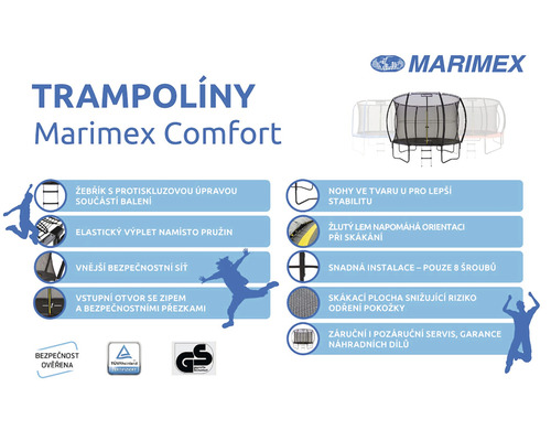 Informácie o produkte trampolíny Marimex Comfort