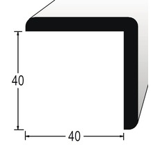 Rohový profil s rozmermi 40 x 40 milimetrov.