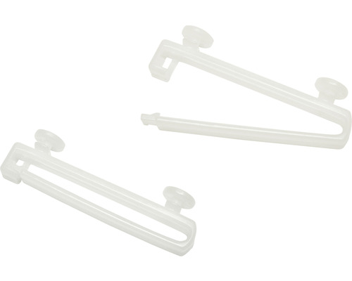 Dva plastové valčeky na závesy