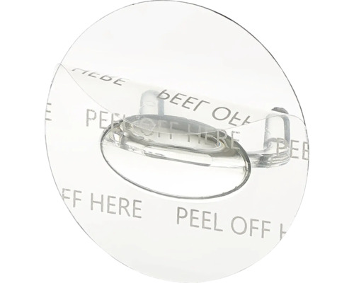 Priehľadný lepiaci háčik na upevnenie na stenu