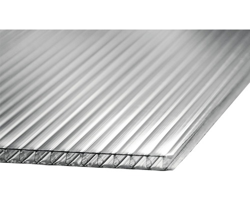 Polykarbonátová doska Bravo dutinková 1000 x 1050 x 10 mm číra Priesvitná viacvrstvová doska
