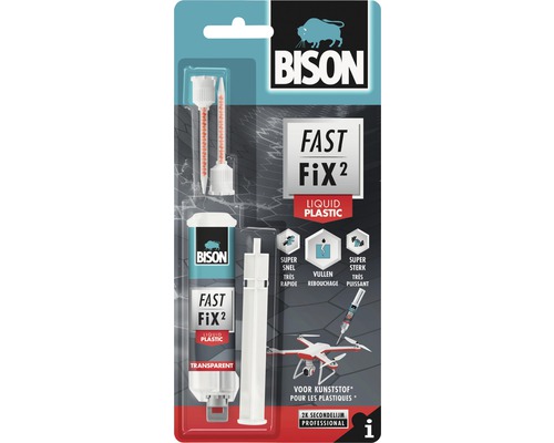 BISON Dvojzložkové lepidlo FAST FIX PLASTIC 10 g