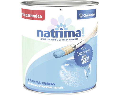Farba na bazény Natrima vrchná farba rýchloschnúci 0405 - modrá 2,5 l Chemopol Natrima farba na bazény