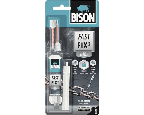 BISON Dvojzložkové lepidlo FAST FIX METAL 10 g