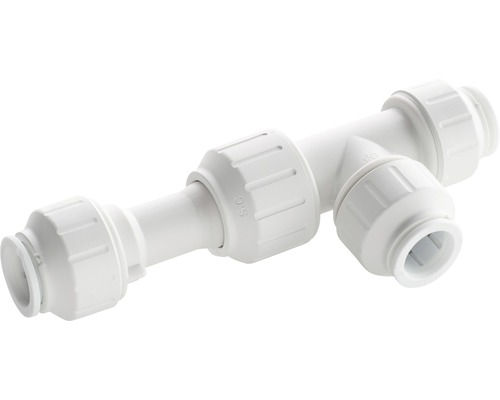 Plastová T-kus pre sanitárne účely