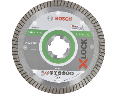 Diamantový kotúč Bosch X-LOCK 125x22,23