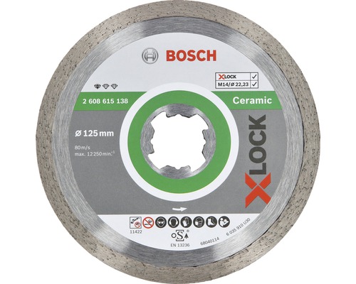 Diamantový kotúč Bosch X-LOCK 125x22,23