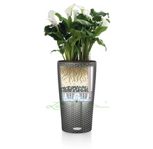 Kala v kvetináči so zavlažovacím systémom a ukazovateľom hladiny