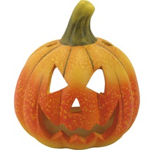 Keramická halloweenska tekvica s tvárou