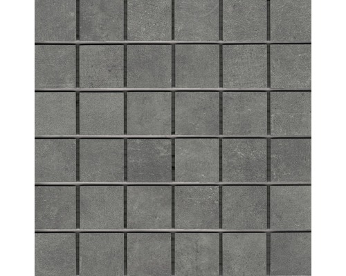 Dlažba imitácia betónu Home Black Mozaika 30x30 cm
