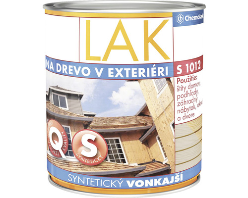 Lak na drevo syntetický vonkajší CHEMOLAK S 1012 lesklý bezfarebný 0,75 l