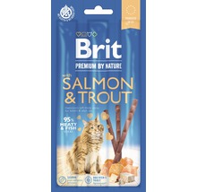 Maškrty pre mačky Brit Premium by Nature Salmon&Trout 3 ks-thumb-0