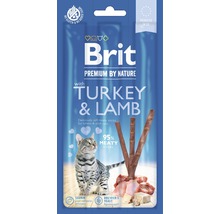 Maškrty pre mačky Brit Premium by Nature Turkey&Lamb 3 ks-thumb-0
